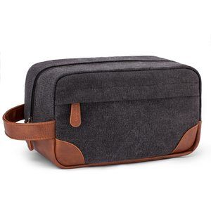 Toiletry Bag Hanging Dopp Kit For Men Water Resistant Canvas Shaving Bag With🦈